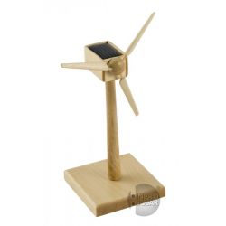 Solar Windgenerator Hout FSC, 15 cm